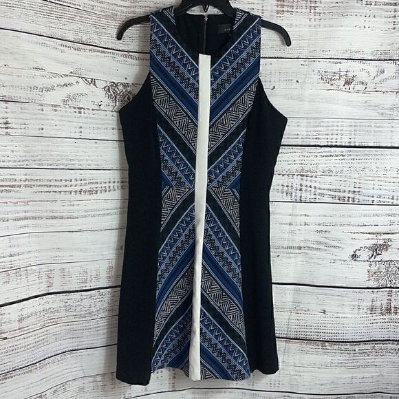 Adelyn Rae Dress Womens Size large sheath cotton Blend Sleeveless embroidered - Picture 4 of 13